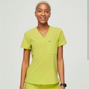 Figs Scrub Top Citrine